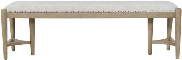 Bernards Citrus Heights Beige/Brown Bench-1