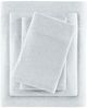 Olliix by Urban Habitat Light Grey Queen Heathered Cotton Jersey Knit Sheet Set-1