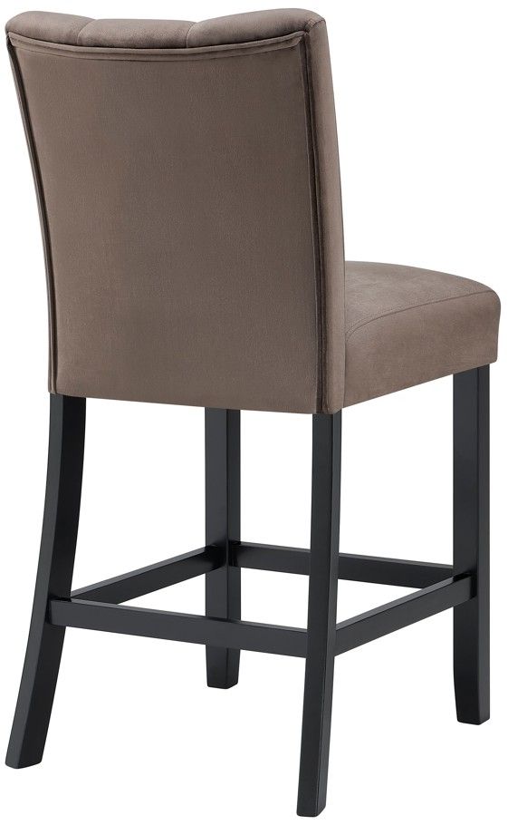 Crown Mark Vega Black/Mocha Counter Dining Side Chair-3
