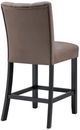 Crown Mark Vega Black/Mocha Counter Dining Side Chair-3