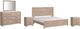 Signature Design by Ashley® Senniberg 5-Piece Light Brown/White King Panel Bed Set-0