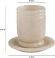 TOV Furniture Channeled Tan Swirl Resin Kiddush Cup-2