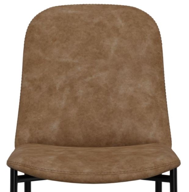 International Furniture Direct Seating Black/Cognac 39" Counter Stool-3