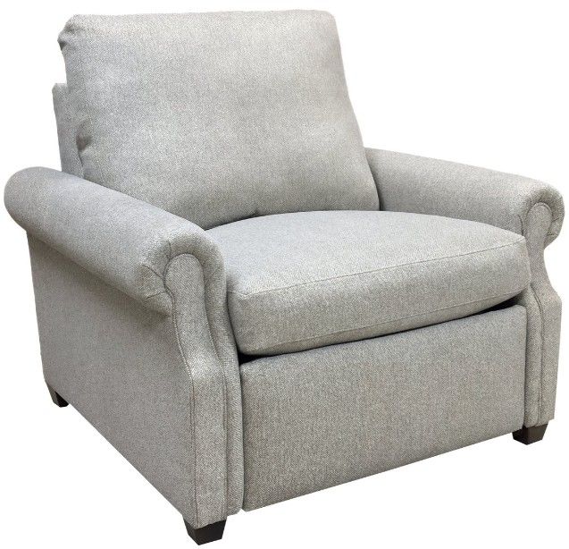 Mayo Furniture Customizable Fabric Notch Arm Power Recliner Chair-1