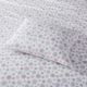Olliix by True North by Sleep Philosophy Pink/Grey Snowflakes Queen Cozy Flannel 100% Cotton Flannel Printed Sheet Set-2