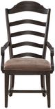 Liberty Furniture Paradise Valley Saddle Brown/Tabacco Upholstered Ladder Back Arm Chair-2