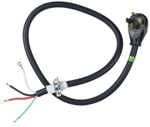 Whirlpool 4' 4-Wire 30 Amp Dryer Cord