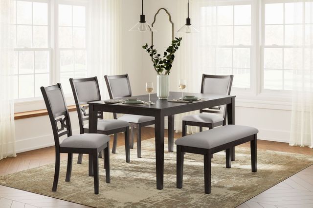 Signature Design by Ashley® Langwest 6-Piece Cherry Brown Dining Room Set-3