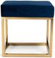 VIG Furniture Modrest Downey Blue Velvet Stool Ottoman-1