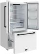 Thor Kitchen Gordon Ramsay Series 36" White French Door Counter Depth Refrigerator with Ice Maker & Black Hardware-5
