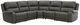 Signature Design by Ashley® 5Z - Pittson 5-Piece Anchor Left Arm Facing Power Reclining Sectional-0