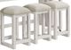 Elements International Eleanor 5-Piece White Nesting Bar Table Set-1