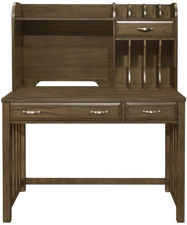 Homelegance® Blanche Brown Desk with Hutch-2