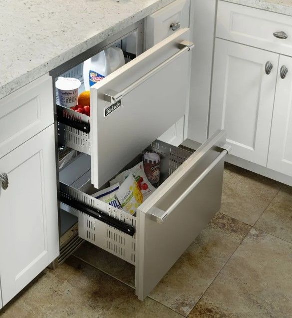 Perlick® Signature Panel Ready/Stainless Steel 24"  Built-in Drawer Freezer-3