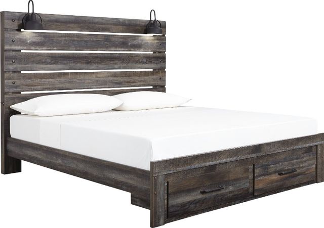 Signature Design by Ashley® Drystan 5-Piece Brown King Panel Bed Set -1