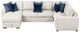 Homelegance® Isla 4-Piece Beige Sectional with Reversible Chaise-3