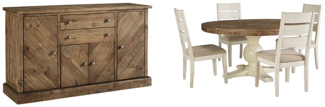 Signature Design by Ashley® Grindleburg 6-Piece Two/Tone Full Dining Room Set-0