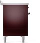 Ilve® Nostalgie II Series 48" Burgundy Pro Style Induction Range-4
