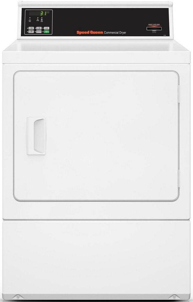 Speed Queen® Commercial 7.0 Cu. Ft. White Commercial Gas Dryer