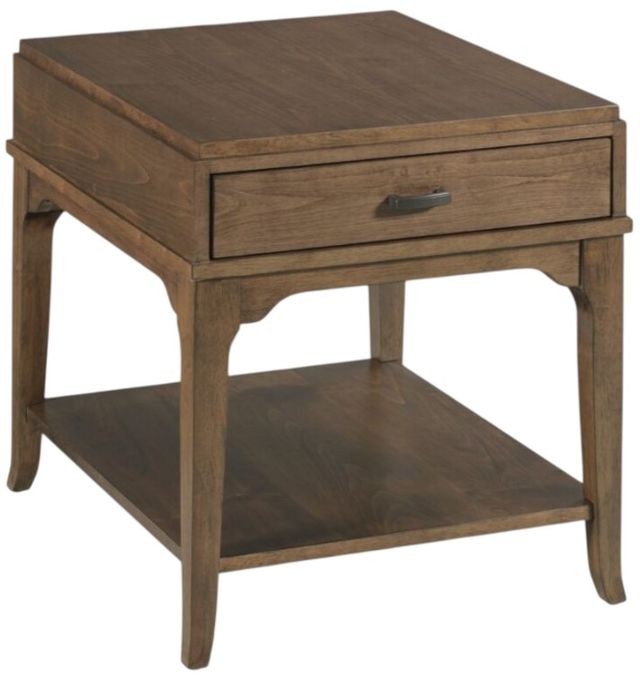 England Furniture Nicolette Brown Rectangular End Table-0