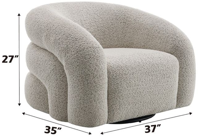 ACME Furniture Irma Gray Swivel Accent Chair-2