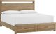 aspenhome® Modern Loft Modern Khaki Queen Panel Storage Bed-0