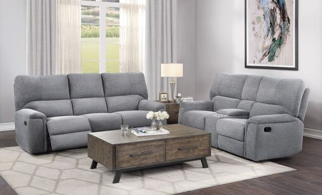Homelegance® Dickinson Charcoal Double Reclining Sofa-3