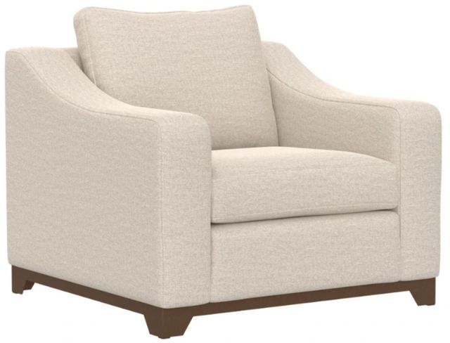 International Furniture Direct Natural Parota Ivory Arm Chair-0