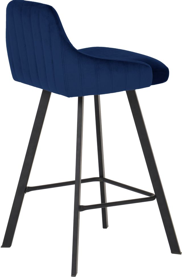 Meridian Furniture Viviene Navy Velvet Counter Stool-1
