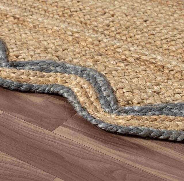 LR Home Scallop Denim/Natural 3'x8' Runner-1