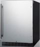 Summit® 4.2 Cu. Ft. Stainless Steel Under the Counter Refrigerator with Left Hand Door-1