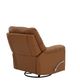 Man Wah Antelope Leather Swivel Glider Recliner-4