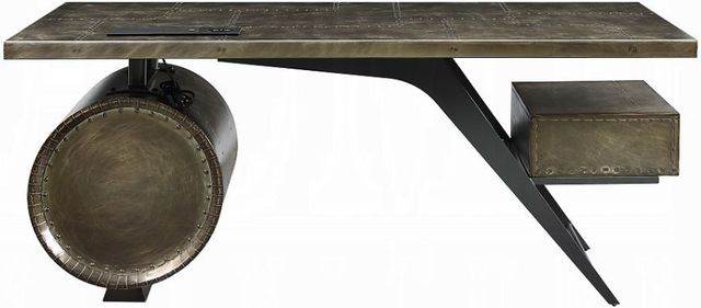 ACME Furniture Brancaster Bronze Aluminum Executive Writing Desk-3