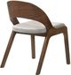 Armen Living Polly Walnut Dining Accent Chairs-1