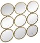 A & B Home Harmony Champagne Gold Wall Mirror-0