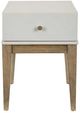 Liberty Furniture Berkley Square Linen End Table with Khaki Base-2