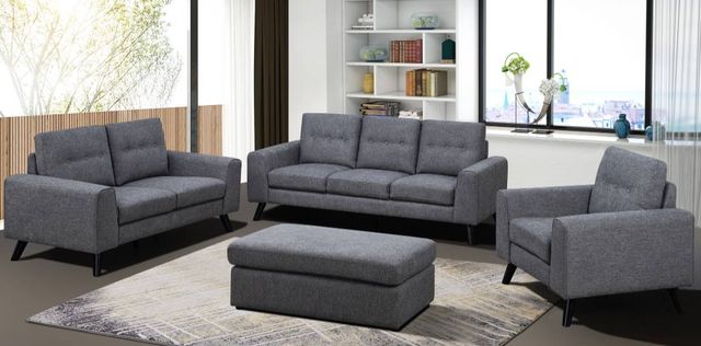 Mazin Furniture Evelyn Neutral Gray Ottoman-2