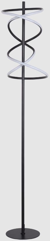 Classy Living Helix Radiance Matte Black Floor Lamp-0