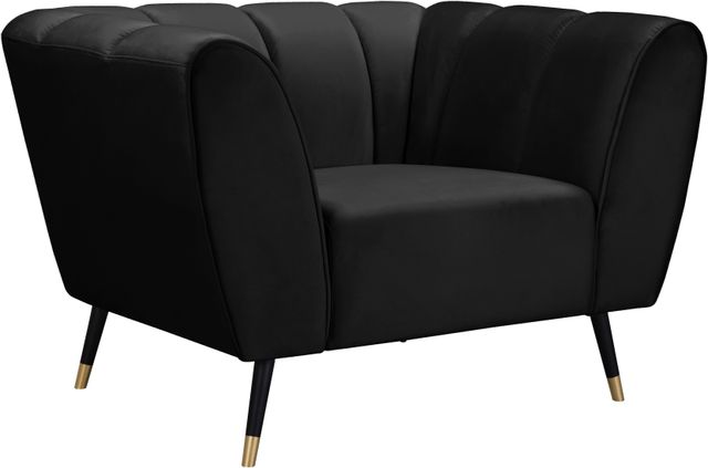 Meridian Furniture Beaumont Black Velvet Chair-1
