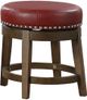 Mazin Furniture Westby Red Round Swivel Stool-0