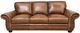 USA Premium Leather Furniture 7500 Almond/Pasiley Sofa-2