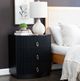 Powell® Ciarra Black 3-Drawer Nightstand-2