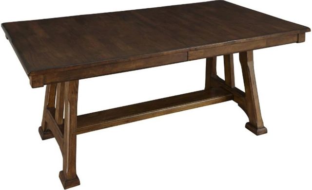 A-America® Ozark Mango Trestle Dining Table-1