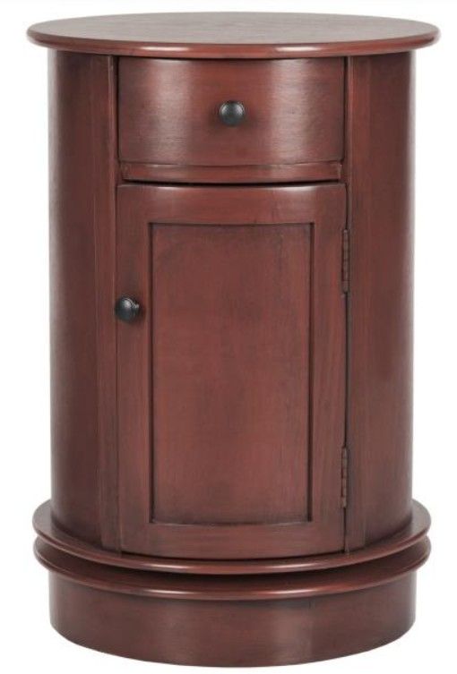 Safavieh Tabitha Red Swivel Accent Table-0