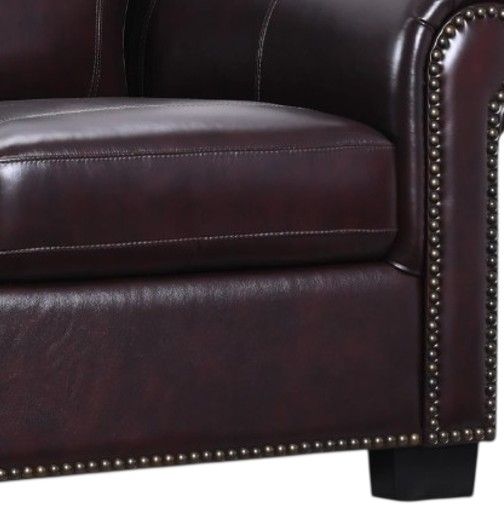 Porter International Designs Cassidy Burgundy Sofa-2