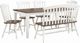 Liberty Furniture Al Fresco 6-Piece Graphite/Whitestone Dining Table Set-0