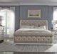 Liberty Furniture Abbey Park 4-Piece Antique White/Weathered Brown Queen Upholstered Sleigh Bedroom Set-1