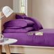Olliix by Intelligent Design Purple Queen Microfiber Sheet Set with Side Storage Pockets-3