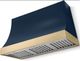 AGA Marquee 48" Indigo Wall Mounted Range Hood with Polished Brass Trim-0