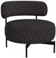 Elements International Antonia Black Swivel Chair-0